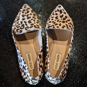 Steve Madden Feather Genuine Calf Hair Loafer (Women) Size 8W / Wide